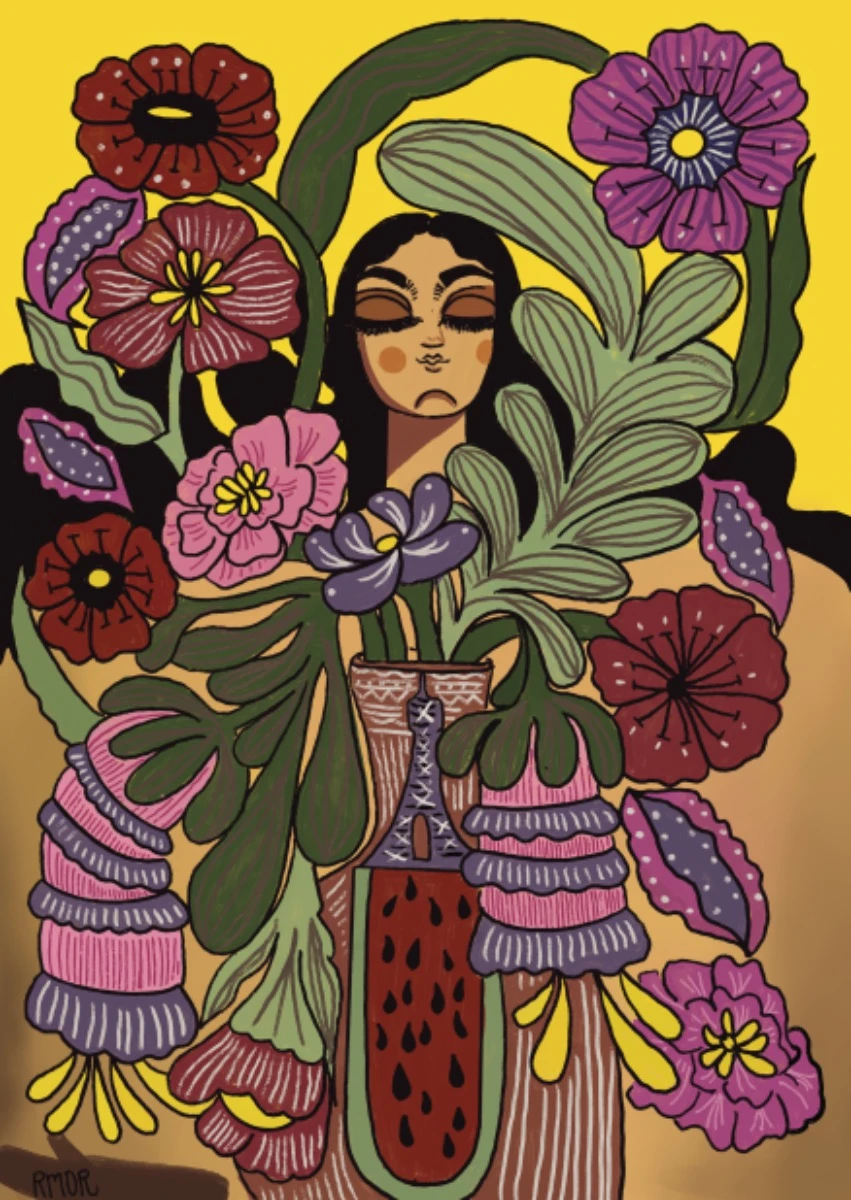 Litographie Estefania - Ruth MORELOS